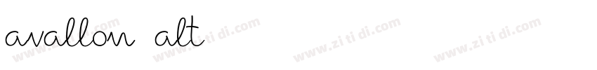avallon alt字体转换